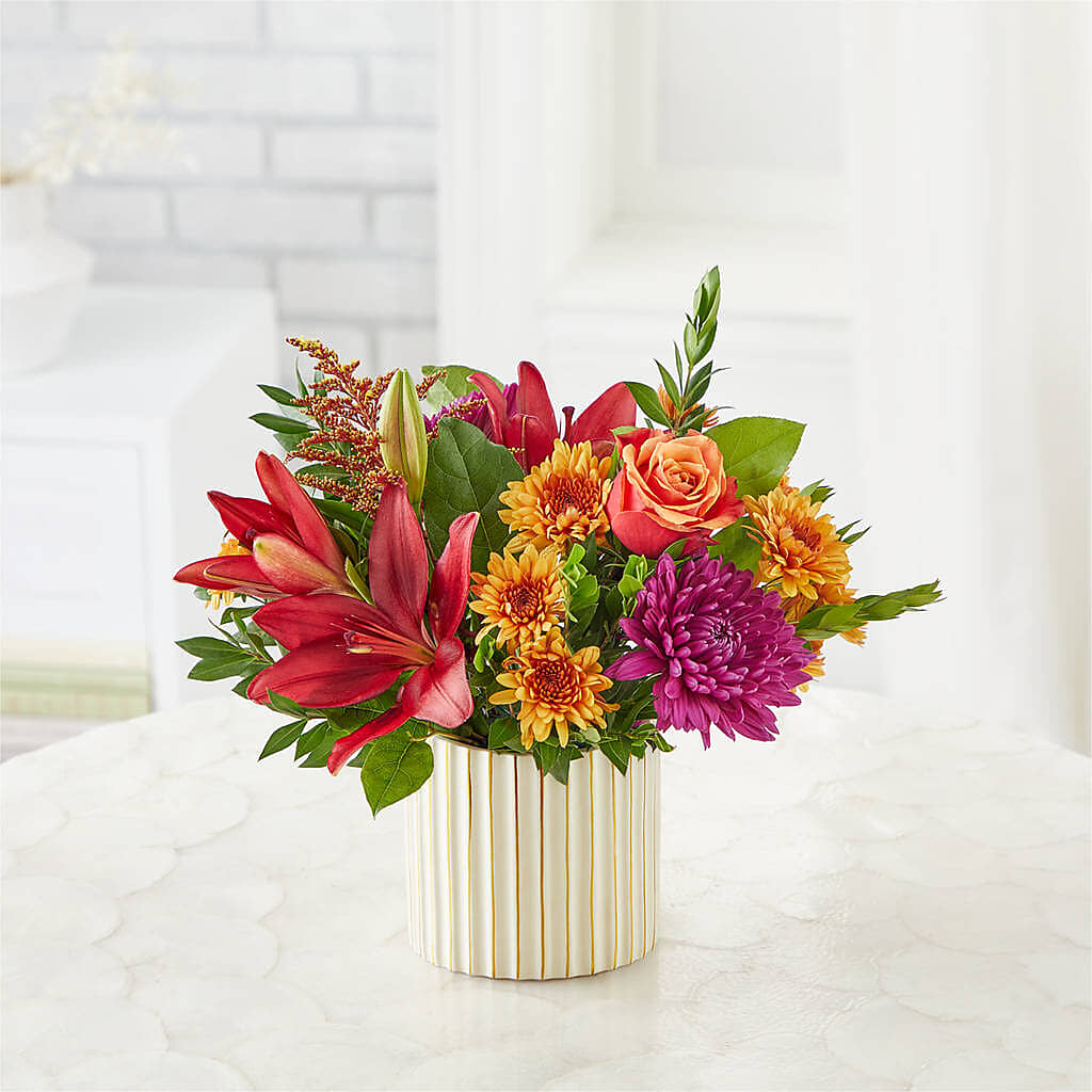 Burgundy Landscape Bouquet –  United Floral Svc Inc, Philadelphia PA
