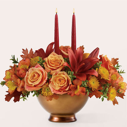 Harvest Table Centerpiece –  United Floral Svc Inc, Philadelphia PA