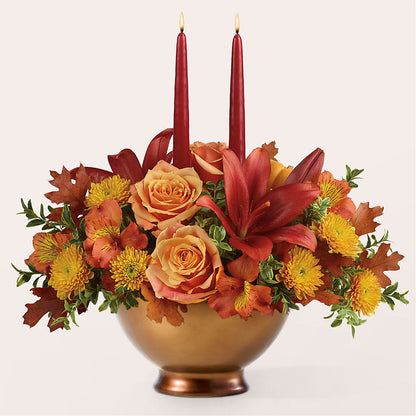 Harvest Table Centerpiece –  United Floral Svc Inc, Philadelphia PA