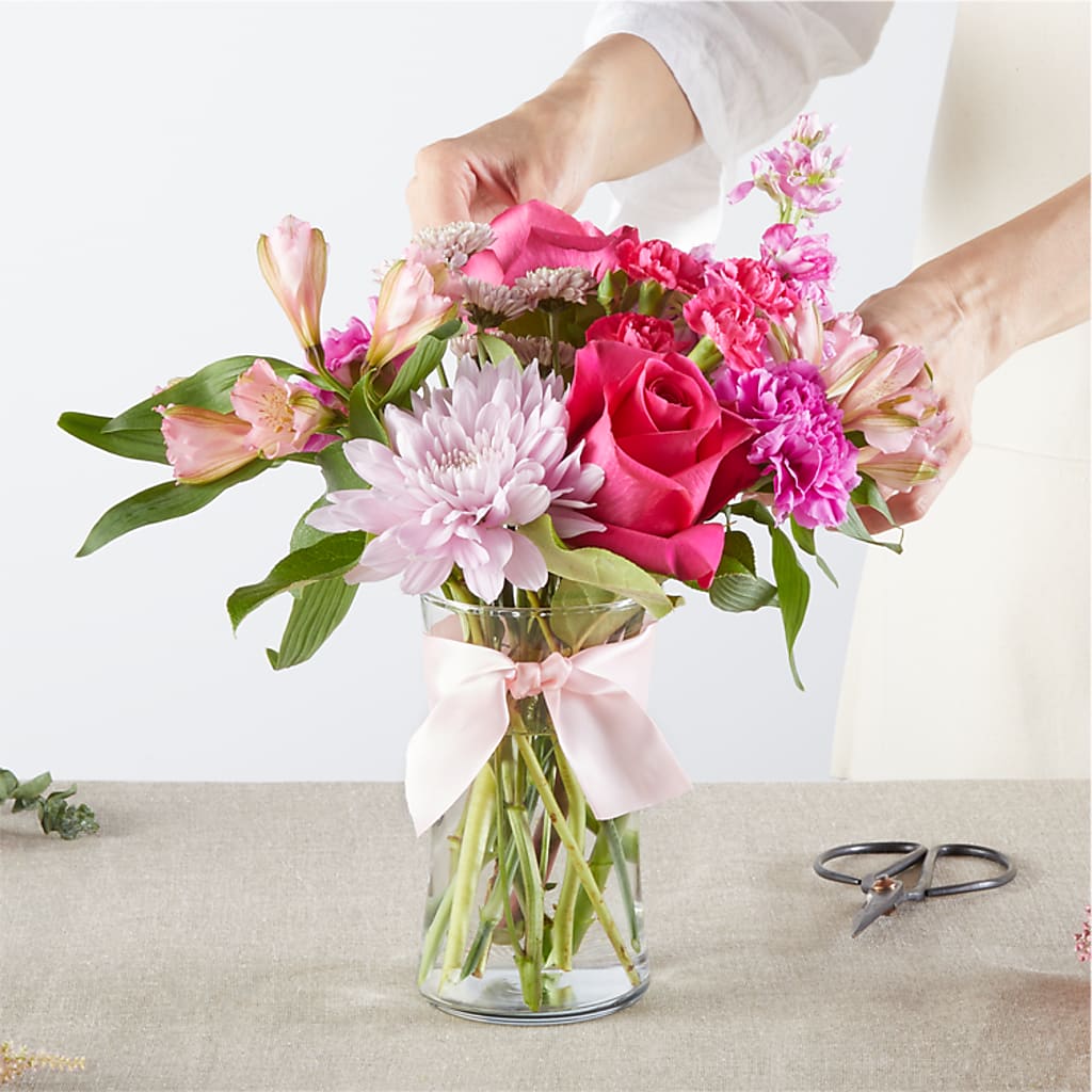 Pink Ribbon - A Florist Original –  United Floral Svc Inc, Philadelphia PA