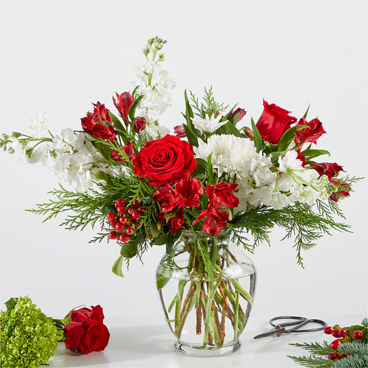 Merry Moment Bouquet – A Florist Original –  United Floral Svc Inc, Philadelphia PA