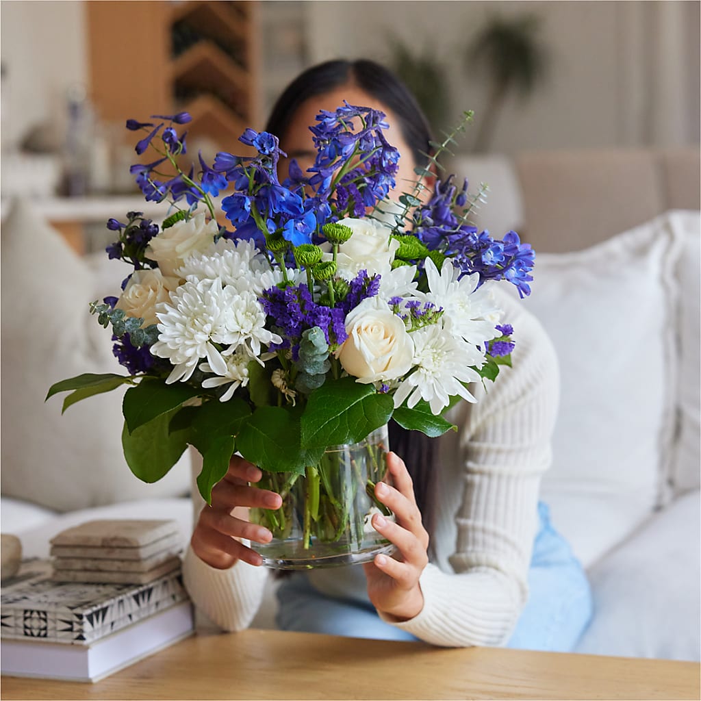 Cerulean Waves Bouquet –  United Floral Svc Inc, Philadelphia PA