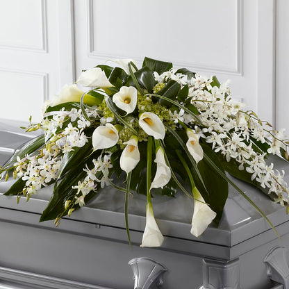 Angel Wings Casket Spray –  United Floral Svc Inc, Philadelphia PA