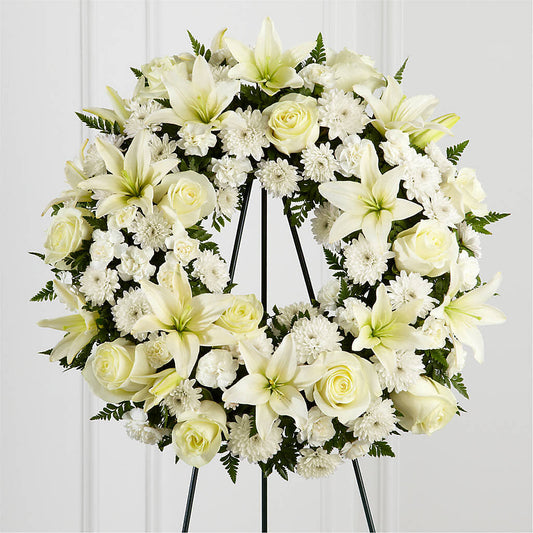 Treasured Tribute Wreath –  United Floral Svc Inc, Philadelphia PA