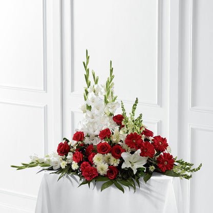 Crimson & White Arrangement –  United Floral Svc Inc, Philadelphia PA