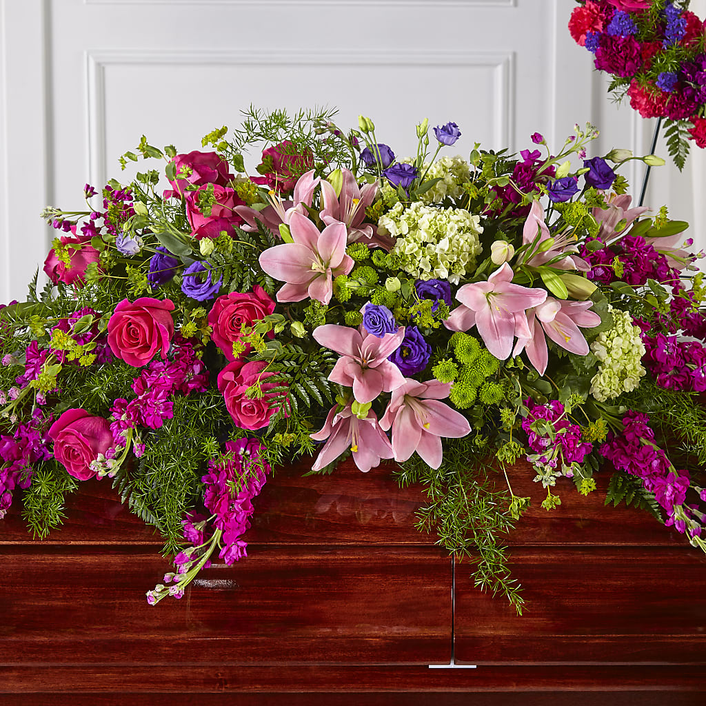 Radiant Tribute Casket Spray –  United Floral Svc Inc, Philadelphia PA