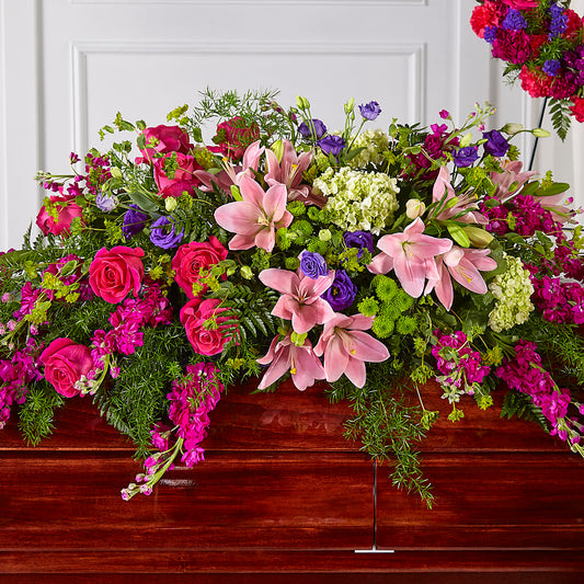 Radiant Tribute Casket Spray –  United Floral Svc Inc, Philadelphia PA