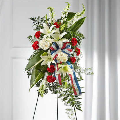 Stars of Life Standing Spray –  United Floral Svc Inc, Philadelphia PA