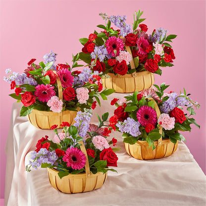 Pink Picnic Basket –  United Floral Svc Inc, Philadelphia PA