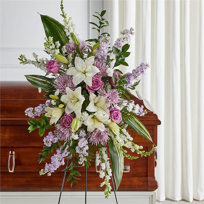 Grateful Hearts Standing Spray –  United Floral Svc Inc, Philadelphia PA