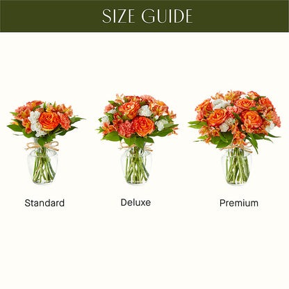 Apricot Glow Bouquet –  United Floral Svc Inc, Philadelphia PA