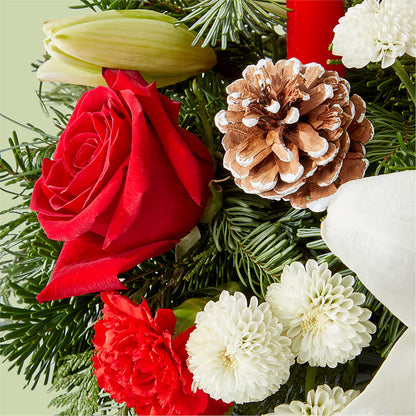 Seasonal Festivities Centerpiece –  United Floral Svc Inc, Philadelphia PA