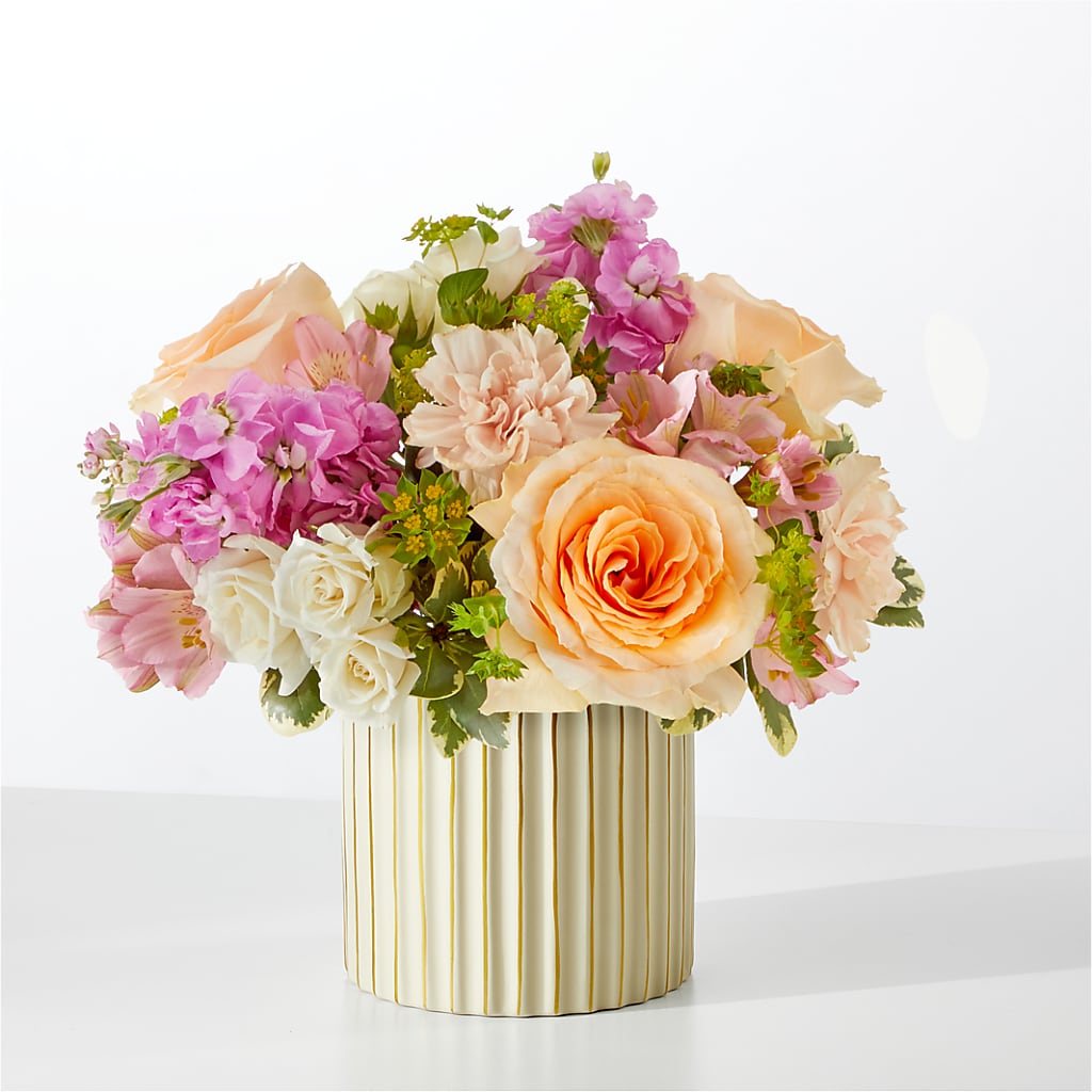 Paradise Bouquet with Ivory Vase –  United Floral Svc Inc, Philadelphia PA