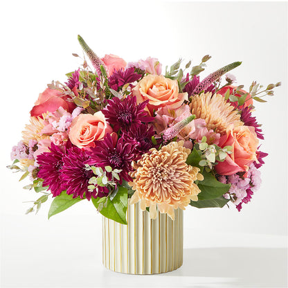 Berry Cobbler Bouquet with Ivory Vase –  United Floral Svc Inc, Philadelphia PA