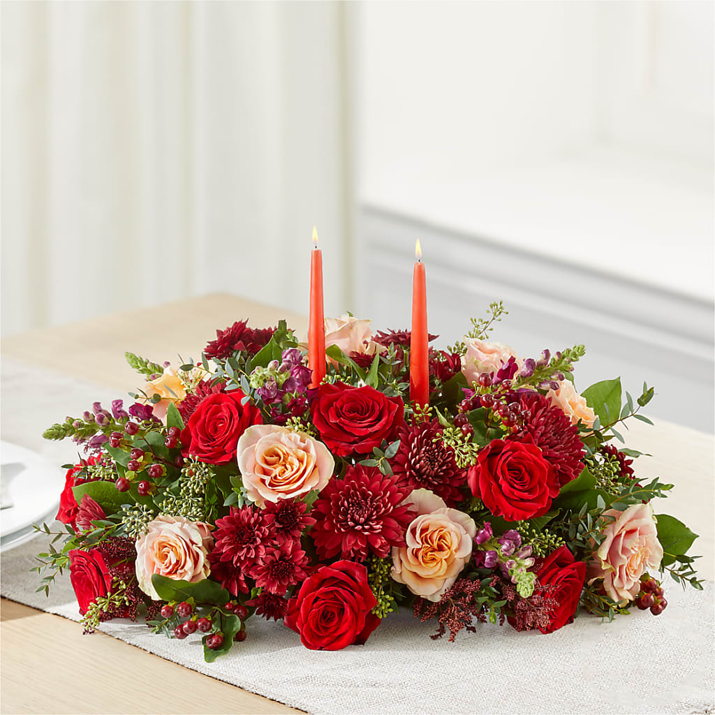 Most Thankful Centerpiece –  United Floral Svc Inc, Philadelphia PA