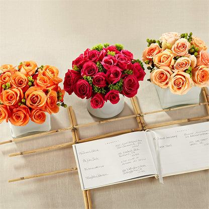 Dawn Rose Centerpiece –  United Floral Svc Inc, Philadelphia PA